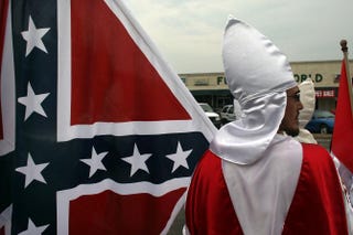 Member of the Fraternal White Knights of the Ku Klux KlanSpencer Platt/Getty Images