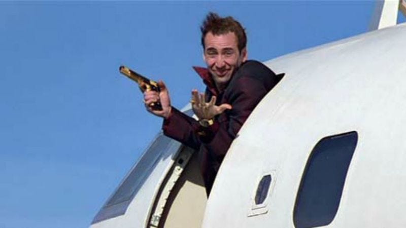 Nicolas Cage in Face/Off, and in our new perfect metaphor (Screenshot: YouTube)