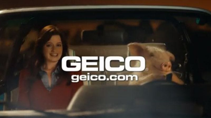Illustration for article titled One Million Moms just worry sometimes that you're going to have sex with pigs, like in that GEICO commercial