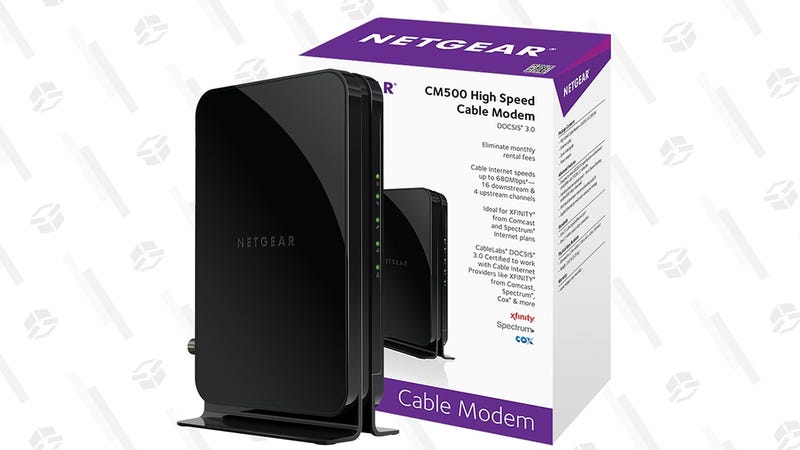 Módem NETGEAR CM500 | $47 | Amazon | Usa el cupón de $10