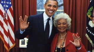 President Obama with Nichelle Nichols from Star Trek (Nichelle Nichols/Twitter)