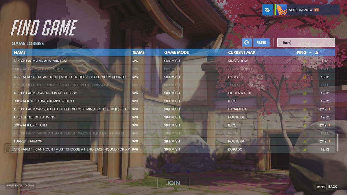 Overwatch Players Are Abusing Custom Games To Farm Xp