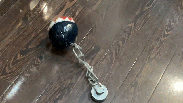 Adorable Animated Super Mario Chain Chomp Toy Will Help You Practice Safe Social Distancing Adorable Animated Super Mario Chain Chomp Toy Will Help You Practice Safe Social Distancing