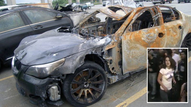 Illustration for article titled Woman who defended BMW from Vancouver rioters was "total stranger"