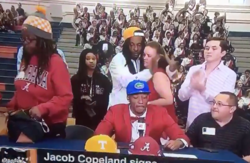 Jacob Copeland’s mom was not here for his Florida shenanigans (ESPN via YouTube screenshot)