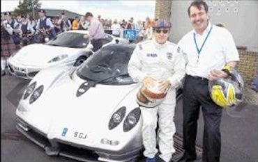 Illustration for article titled F1 Champ Jackie Stewart Behind Wheel Of $449K Supercar Crash?