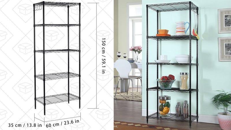 Langria 5-Tier Metal Shelf, $43 with code INDE10OF