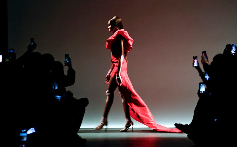 Model Winnie Harlow walks the runway during the Laquan Smith Fashion Show during New York Fashion Week: The Shows at Pier 59 on September 9, 2018 in New York City.