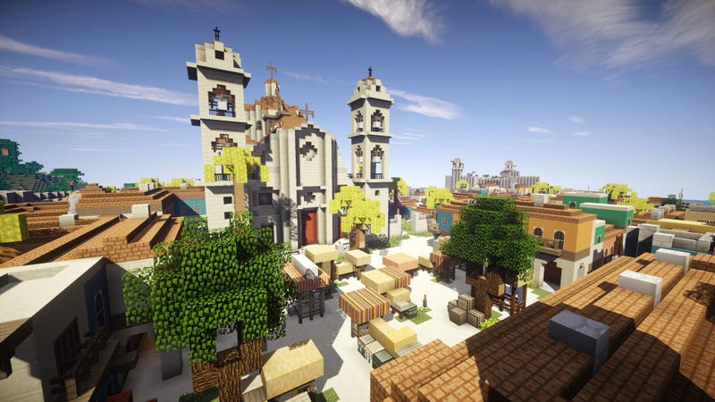 Havana from Assassin's Creed IV, Recreated in Minecraft