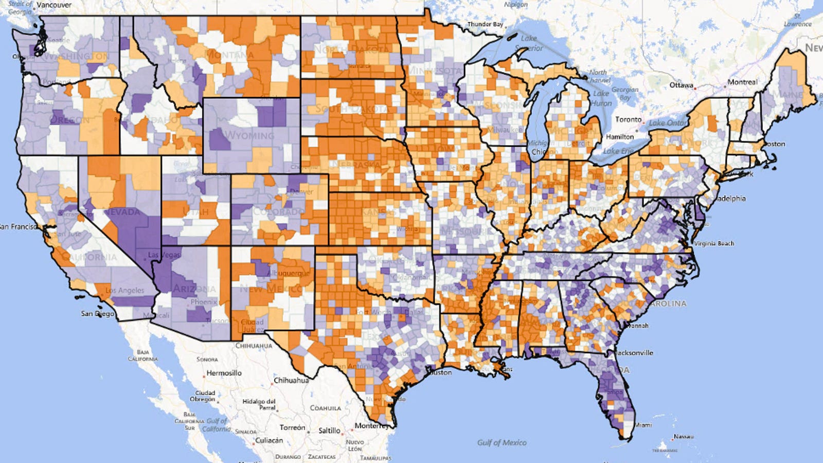 These maps show U.S. migration patterns for the past six decades