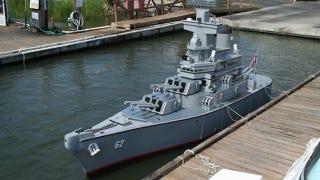 Illustration for article titled Unique jet driven mini battleship replica on Ebay