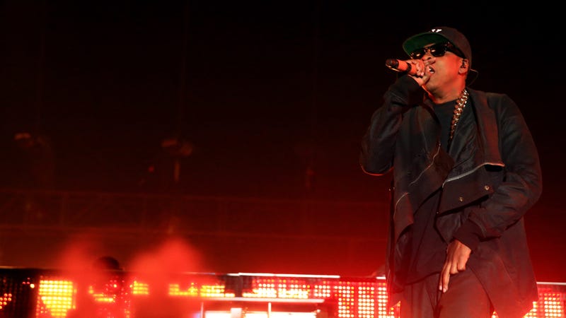 Rapper Jay Z performs onstage during day 2 of the 2014 Coachella Valley Music & Arts Festival on April 12, 2014 in Indio, California.