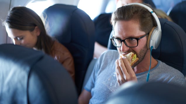 The following foods are unacceptable on an airplane