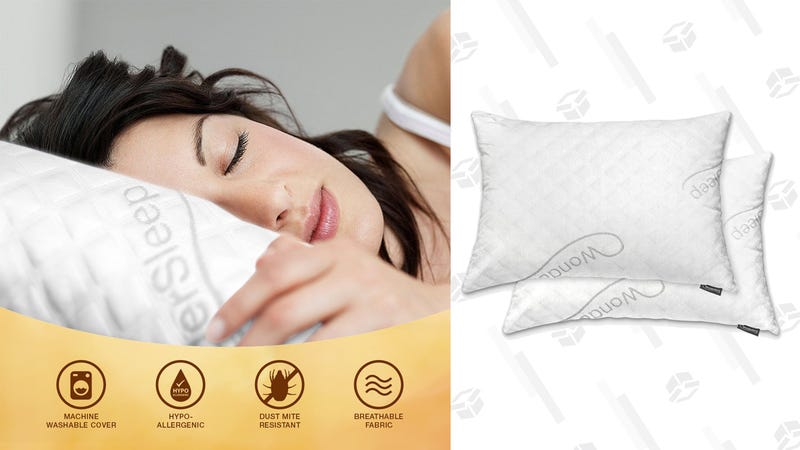 WonderSleep Shredded Memory Foam Pillow (Queen, 2-Pack) | $40 | AmazonWonderSleep Shredded Memory Foam Pillow (King, 2-Pack) | $60 | Amazon