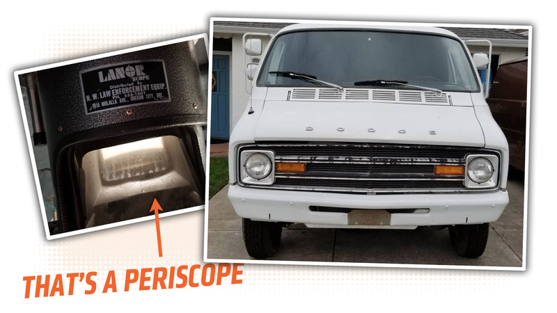 Illustration for article titled You Can Turn the Tables on All Those Data Mining Bastards by Buying This Old Surveillance Van