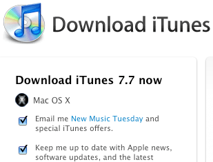 iTunes 7.7 Now Available For Download