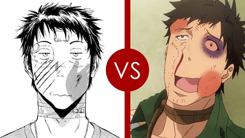 Illustration for article titled AnimeGATE: Thus AniTAY Compared Them (Ep 7 vs. Ch 14-16)