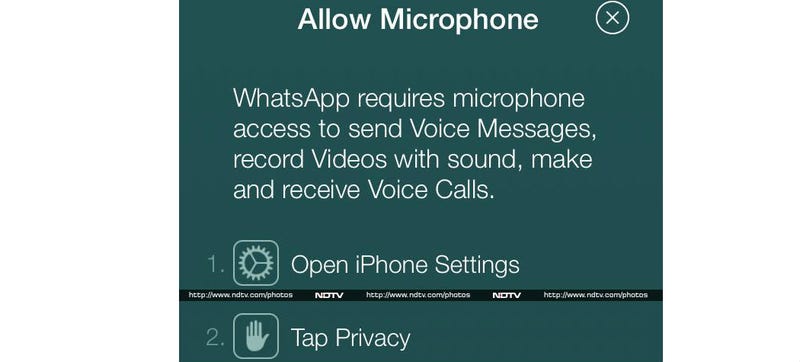 Illustration for article titled Voice Calling Spotted in the Latest Version of Whatsapp on iOS