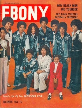 An Ebony magazine cover from December 1974Ebony