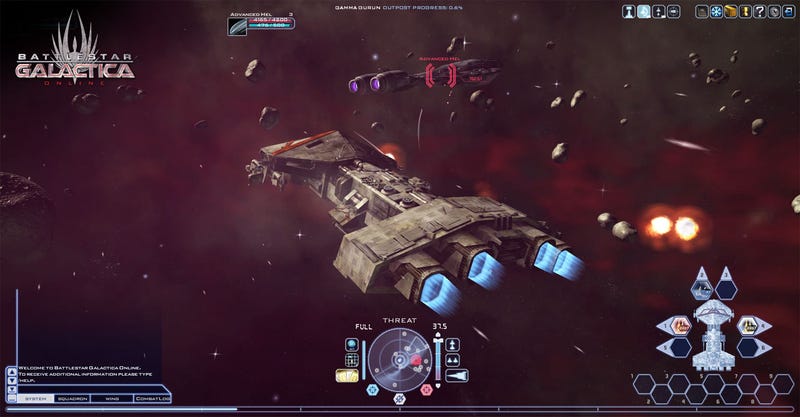 Illustration for article titled The Battle For Humanity's Future Begins In Battlestar Galactica Online