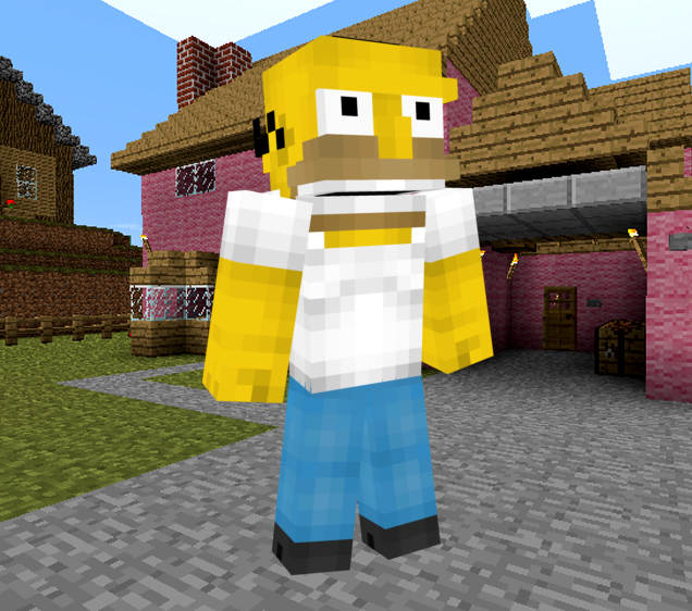 Resmi Minecraft Simpsons Bir Sekilde Fan Ones Daha Deformed Bak