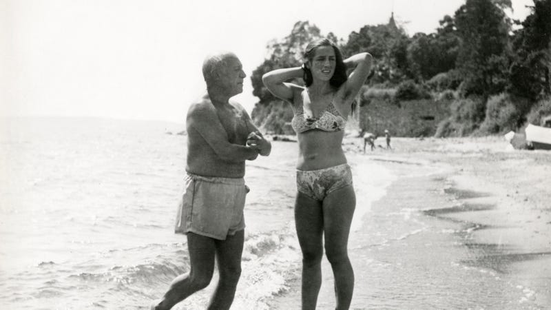 Picasso with Françoise Gilot in 1950