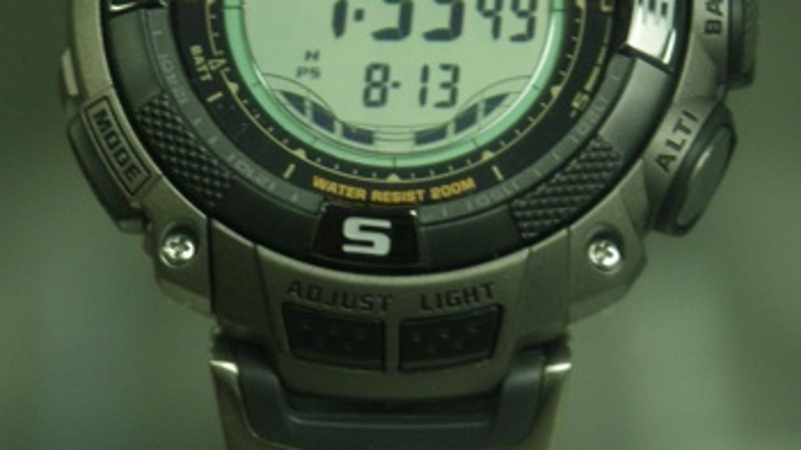 casio watch with altitude meter