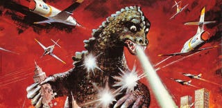 Illustration for article titled 14 carteles antiguos de Godzilla que querrás colgar en tu casa