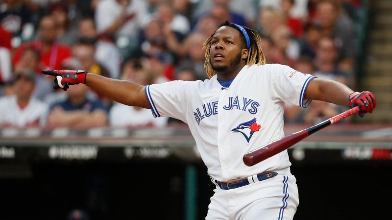 Illustration for article titled Vlad Jr. Set A Home Run Derby Record In The First Round Of His First Appearance