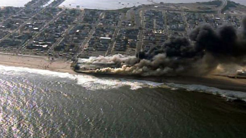 Jersey Shore Boardwalk Destroyed By Huge Fire