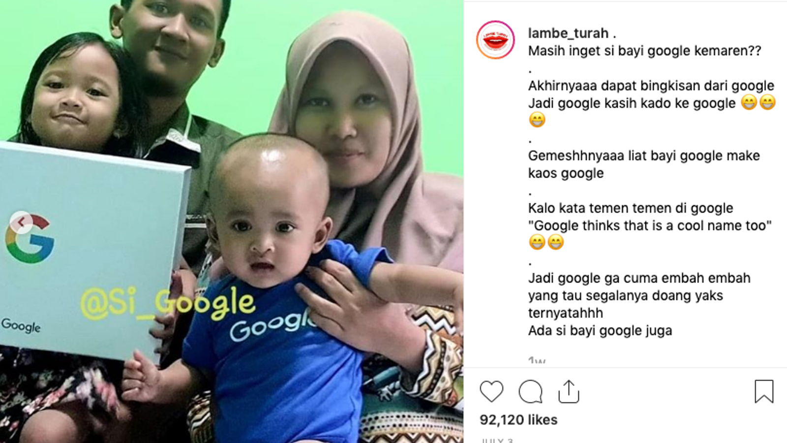 Parents Named Their Baby "Google" After...Google