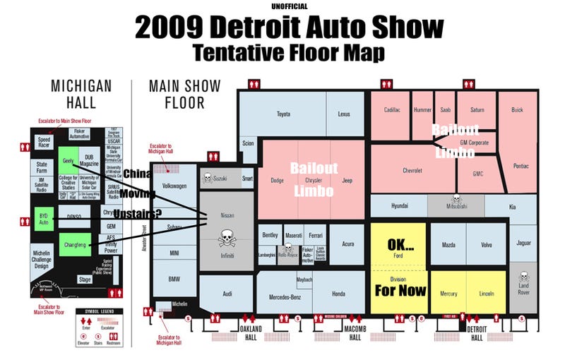 Detroit Auto Show Map Detroit Auto Show Map | Tourist Map Of English
