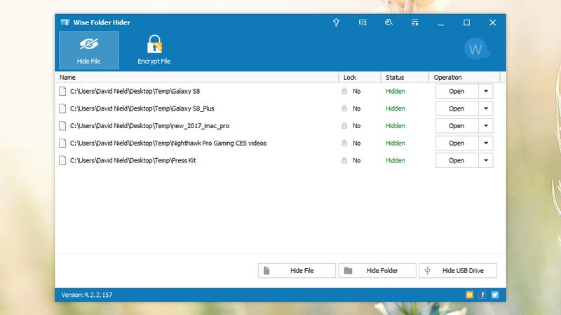 Wise Folder Hider Free - Integritek