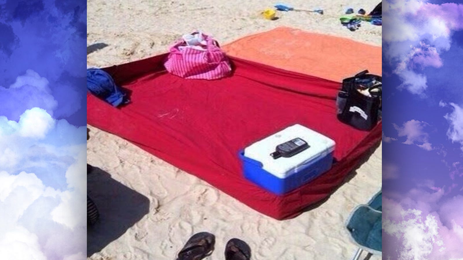 Use a Fitted Sheet to Make a SandFree Blanket at the Beach
