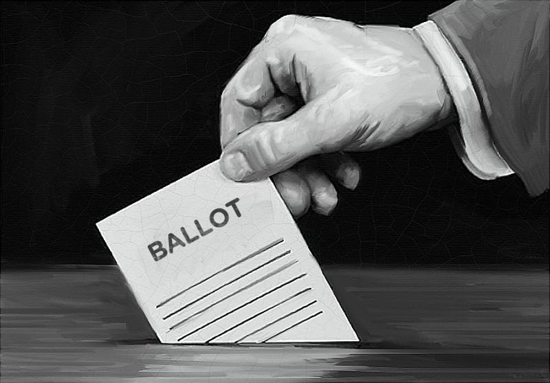 How do you create a voting ballot?