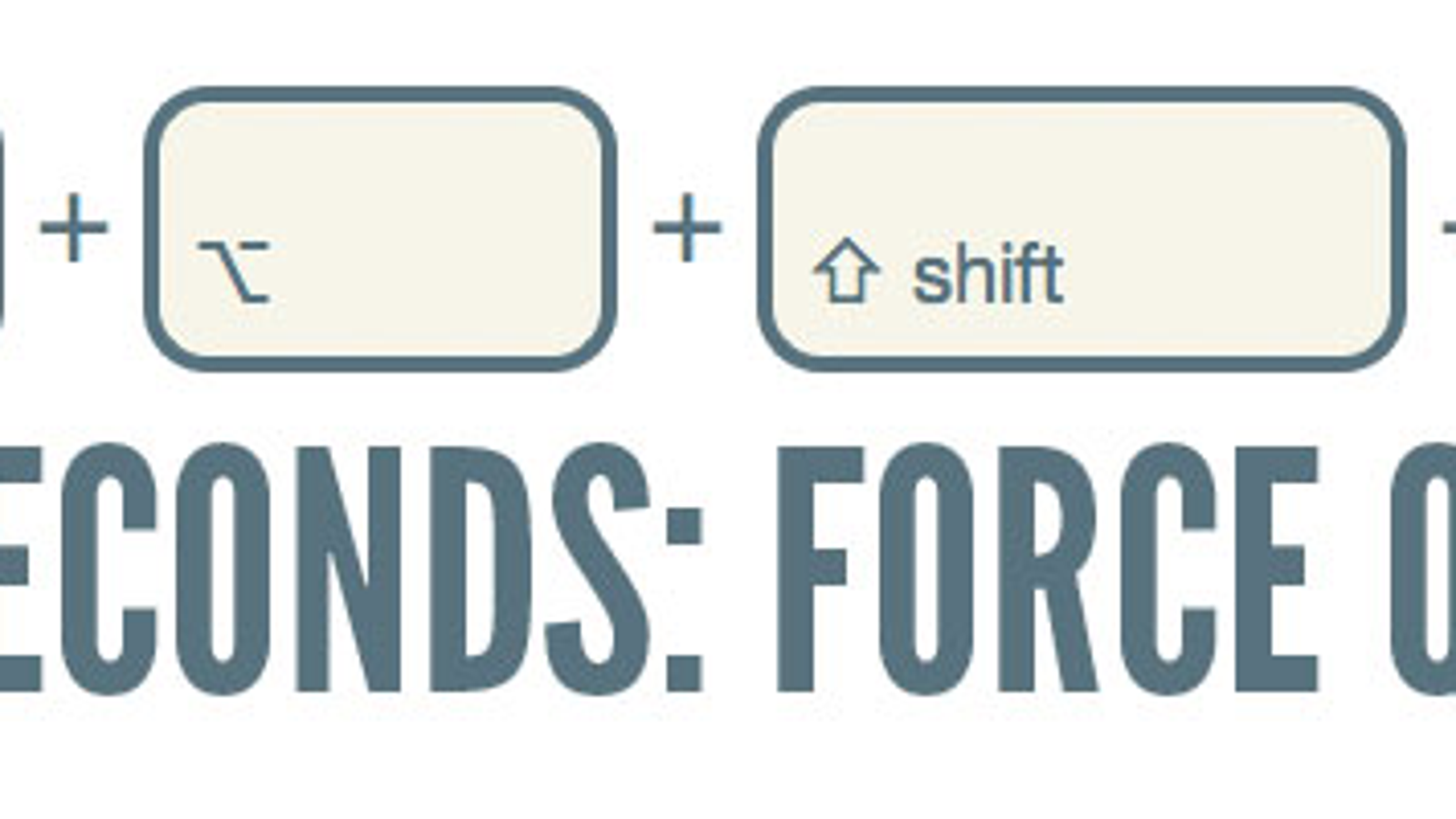 shift option command e
