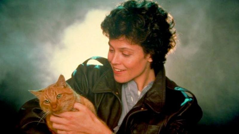 These Images Of Sigourney Weaver And The Alien Cat Will Make Your Heart 