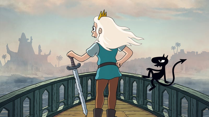 Illustration for an article entitled Matt Groening Disenchantment is back on September 20th