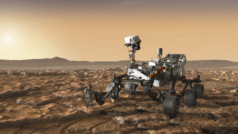 Conceptual image of NASA’s Mars 2020 rover.