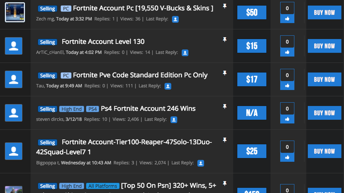  - fortnite account scams on ebay