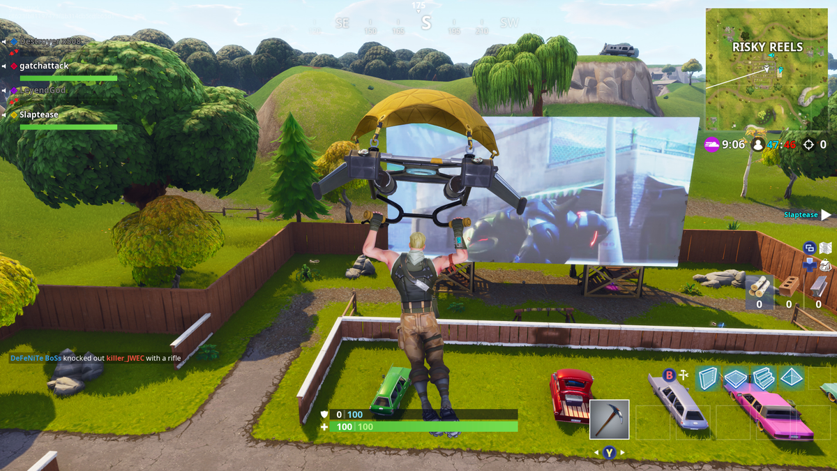 Fortnite S Latest Update Brings An Actual Movie To Its Drive In Theater - 