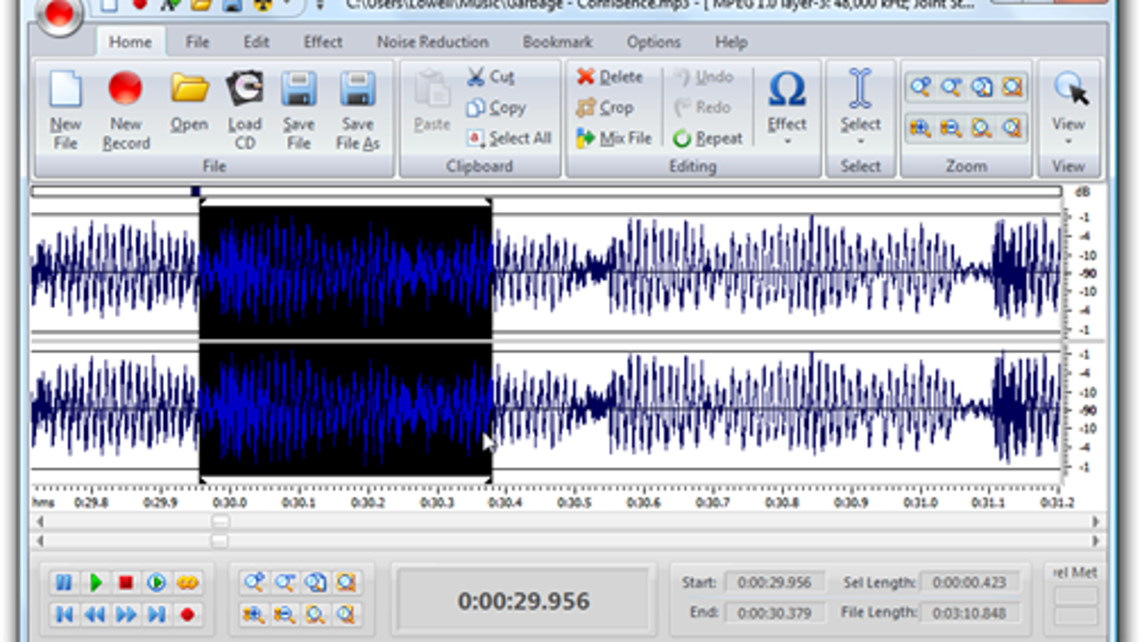free audio editor music editing