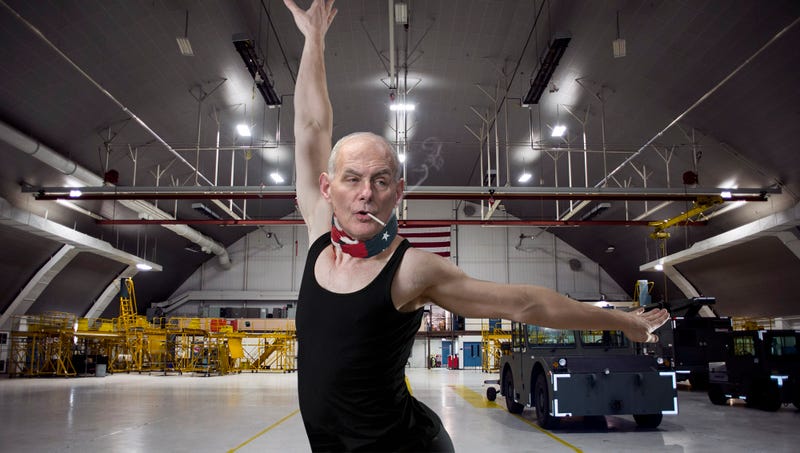 Illustration for article titled ‘It’s Step, Twist, Step, Dammit!’ Yells Leotard-Wearing, Cigarette-Smoking John Kelly While Choreographing Upcoming Military Parade