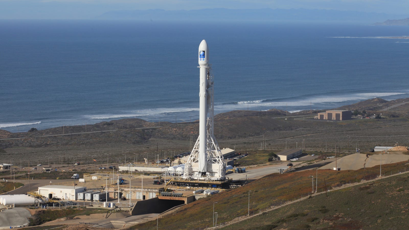 Watch as SpaceX Launches a New Ocean Satellite and Attempts a Barge Landing
