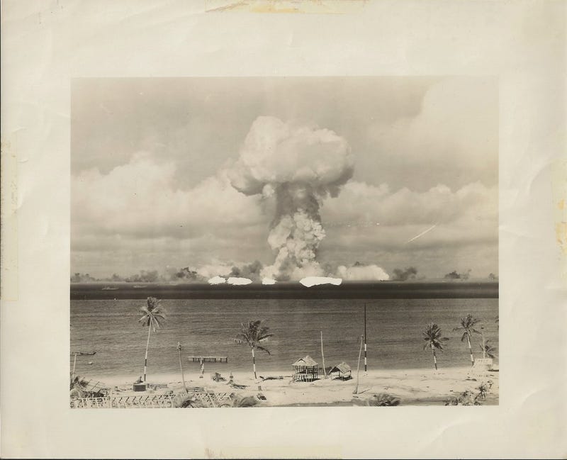 Rare photographs of atomic bomb testing at Bikini Atoll