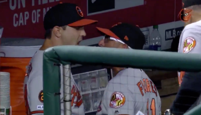 Illustration for article titled Another Pissed Orioles Player Had To Be Separated From Another Pissed Orioles Coach