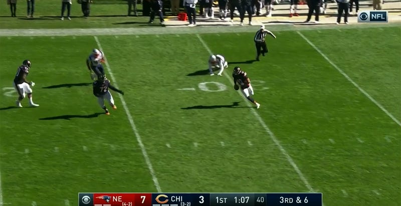 Mitch Trubisky scored on this play.