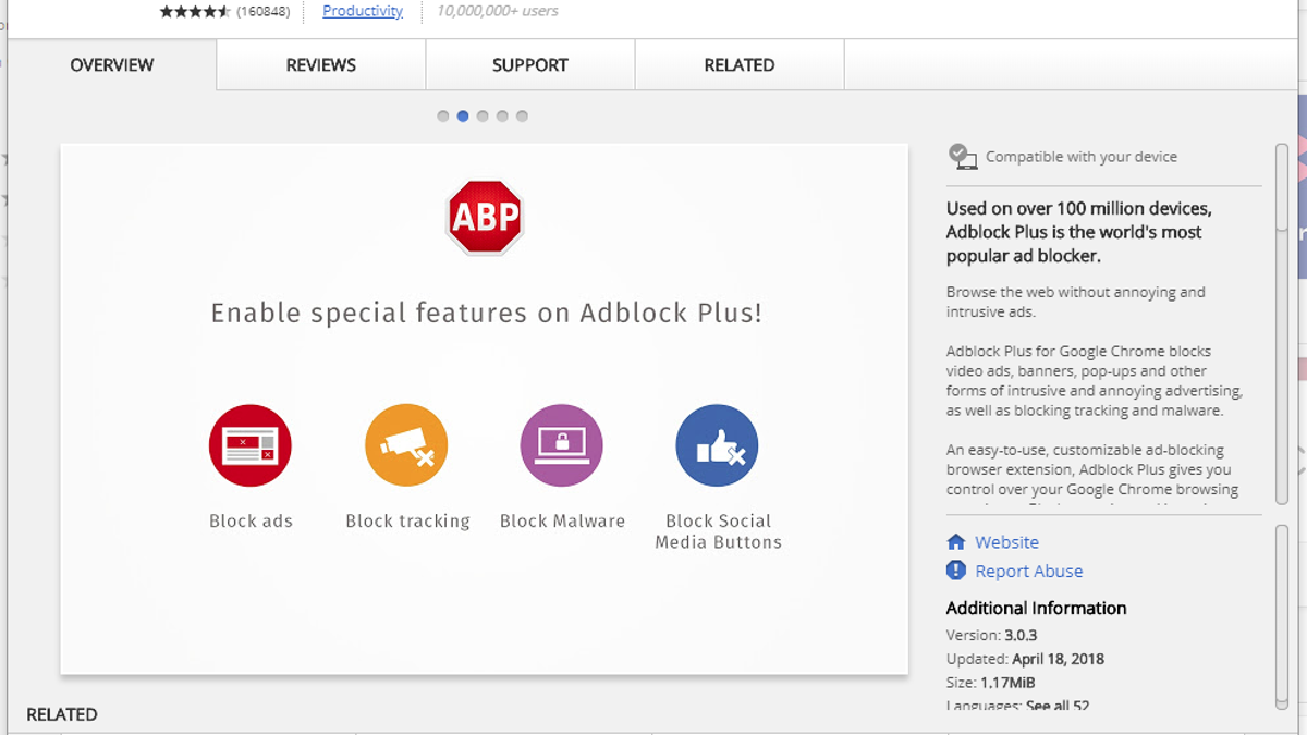 descargar la extension adblock para google chrome