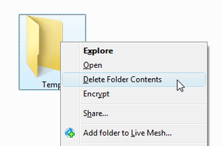 php delete folder contents recursively