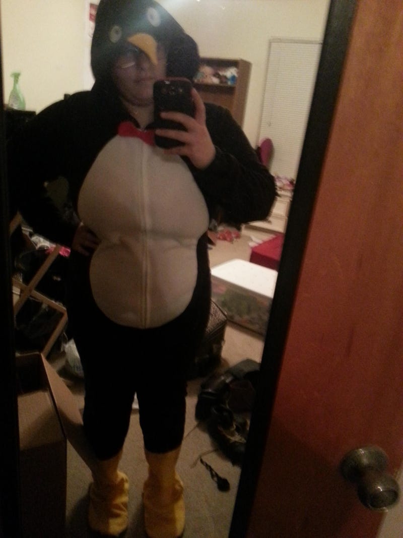 Illustration for article titled PENGUIN FOOTIE PAJAMAS